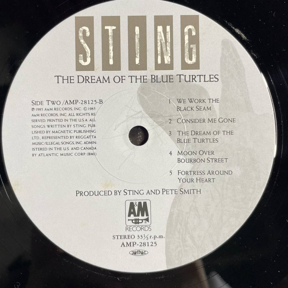 Винтажная виниловая пластинка LP Sting The Dream Of The Blue Turtles (Japan 1985) (Obi) Russians