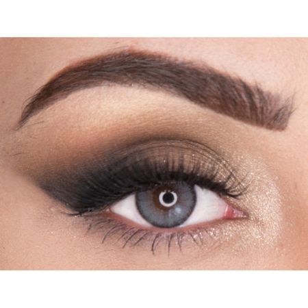 Голубые линзы с окантовкой на 3 мес. Rainbow Ice blue