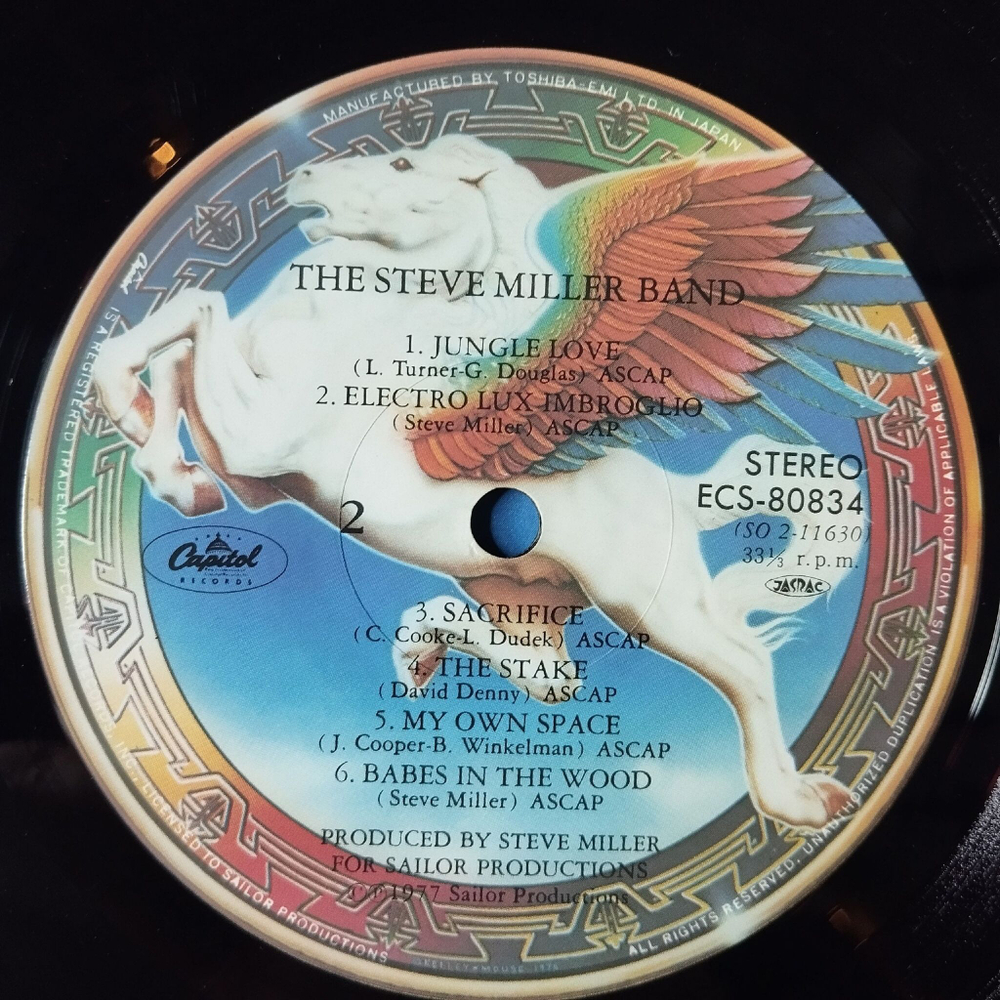 Винтажная виниловая пластинка LP Steve Miller Band Book Of Dreams (Japan 1977) (Obi) Swingtown