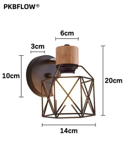 Бра настенный из натурального дерева,Настенный светильник,В комплекте без лампочек,E27
