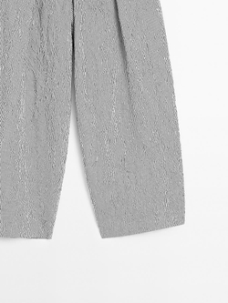 Massimo Dutti Брюки из легкой ткани в полоску, черный