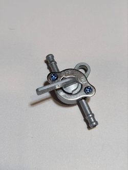 -Бензо кран топливный для мотоцикла, питбайка, скутера (3 положения, алюминий, прямой)