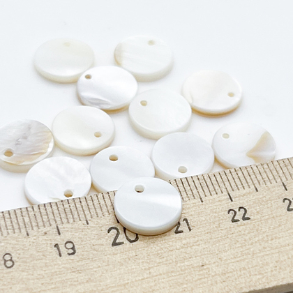 Перламутр, подвеска, размер около 11,5 мм, цена за набор 5 шт