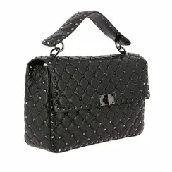Сумка Valentino Rockstud Spike Medium черный