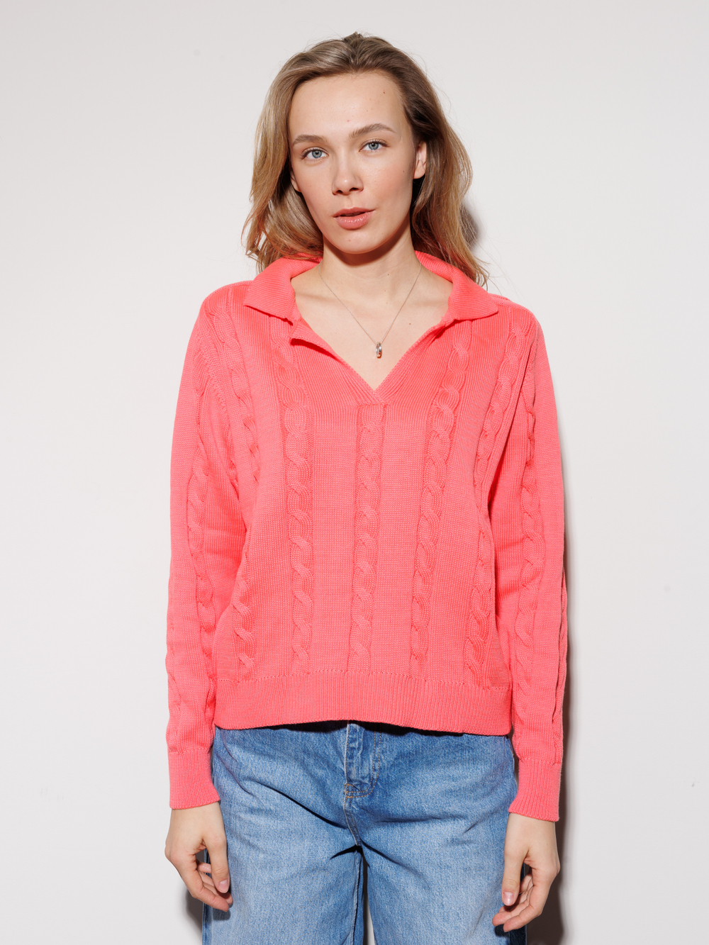 Джемпер-поло «Косы»