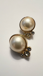 Серьги Liz Claiborne с жемчугом и кристаллами