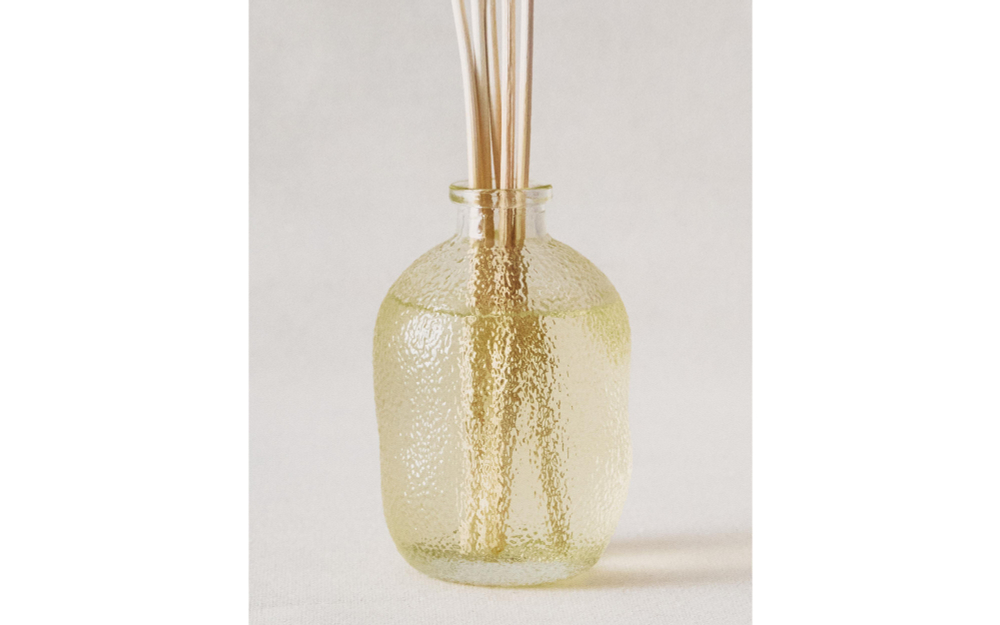 Zara Home Аромадиффузор Citrus Peach 180 мл, тростниковые палочки микадо, аромат свежий цитрусовый, Горчичный