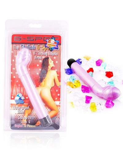 Перламутрово-розовый вибромассажер точки G