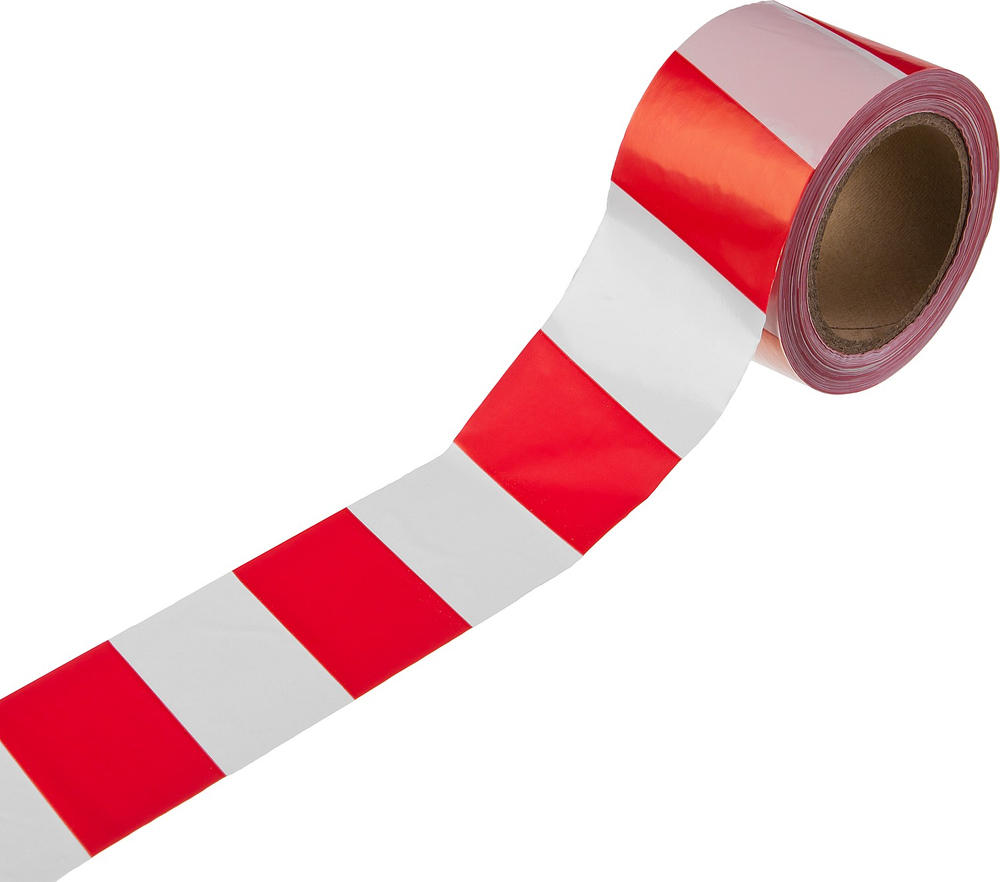 STAYER MAXTape, 75 мм, 150 м, красно-белая, сигнальная лента (12241-75-150)