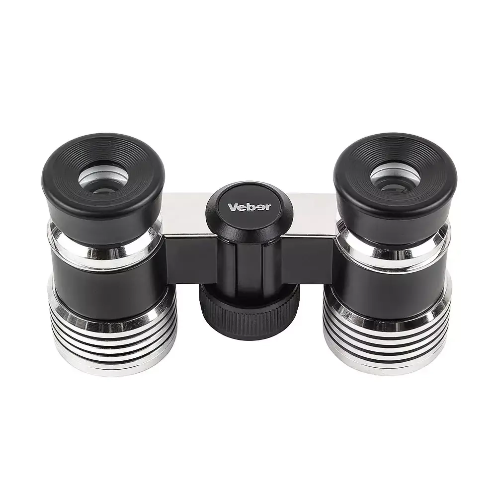 Бинокль Veber Opera БГЦ 3х27 театральный фокус, Black/Silver