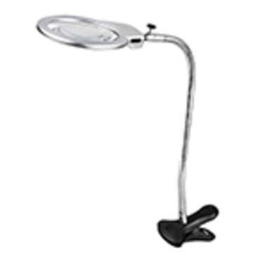 Лупа настольная с зажимом и подсветкой 130мм,22мм (2LED) MG 15122-1C Magnifier