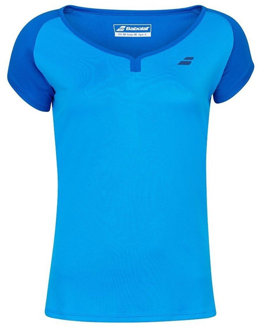 Футболка для девочки теннисная Babolat Play Cap Sleeve Top Girl - небесный
