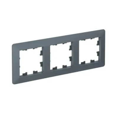 ATLASDESIGN AIR 3-постовая РАМКА, ГРИФЕЛЬ/дымчатый черный