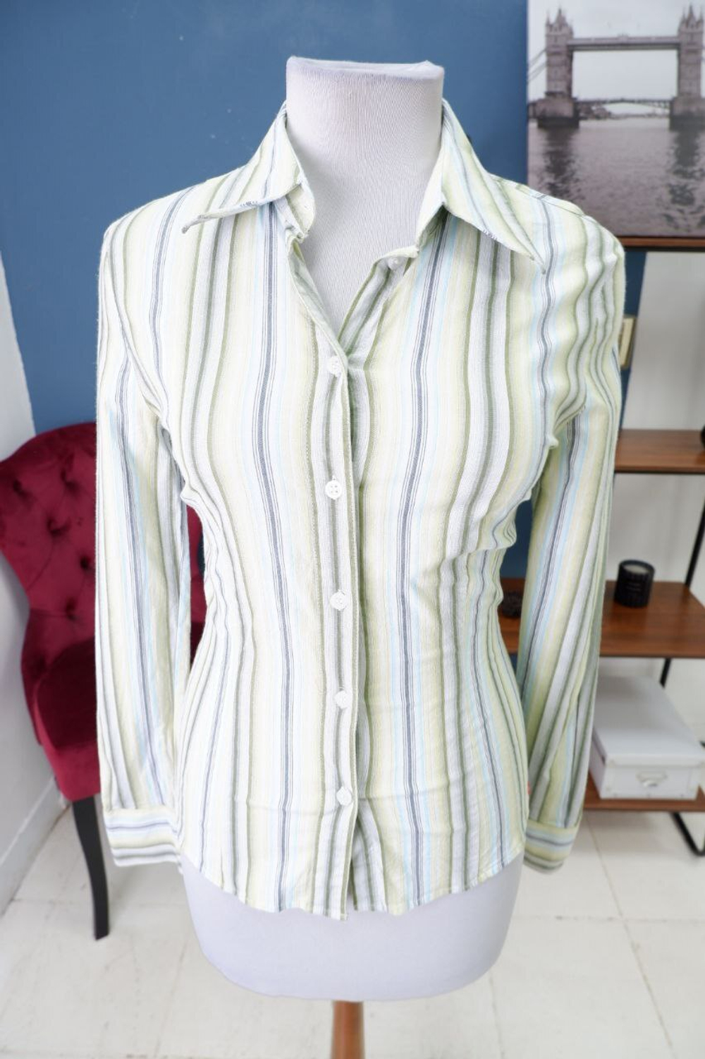 Рубашка Esprit в полоску  44 размер