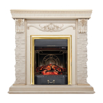 Каминокомплект Real Flame atricia WT с очагом Majestic Lux Brass