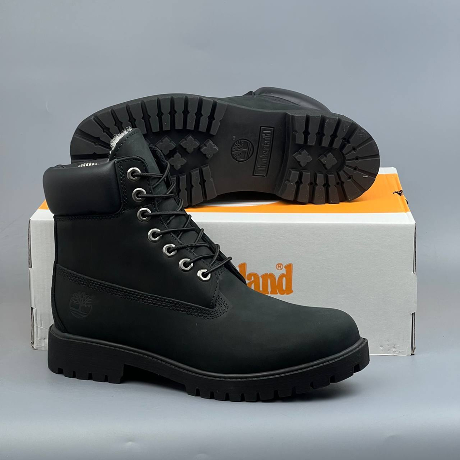 Ботинки Timberland на меху #362 (черн.)