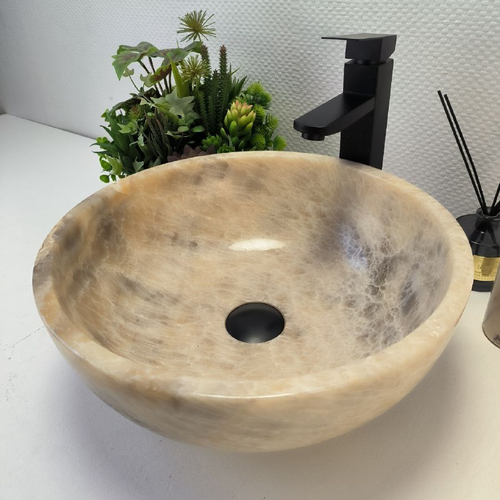 Раковина из оникса Bowl Grey TinLip BO-63051 40*40*15 44