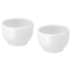 IKEA 365+ Миска/полка для яиц, белая с закругленными краями, 5 см