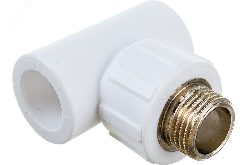Тройник 25Х3/4 комбинированный нар. резьба ПОЛИТЭК