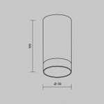 Накладной светильник Maytoni Luxe O500CL-L5W3K