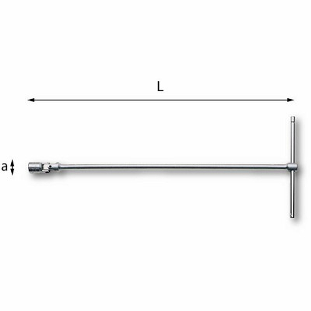 276 CE Т-образный ключ 8 мм. со съемным воротком, USAG (Италия)