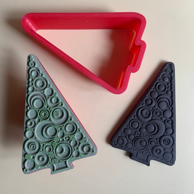 Штамп с вырубкой «Ёлочка №2»