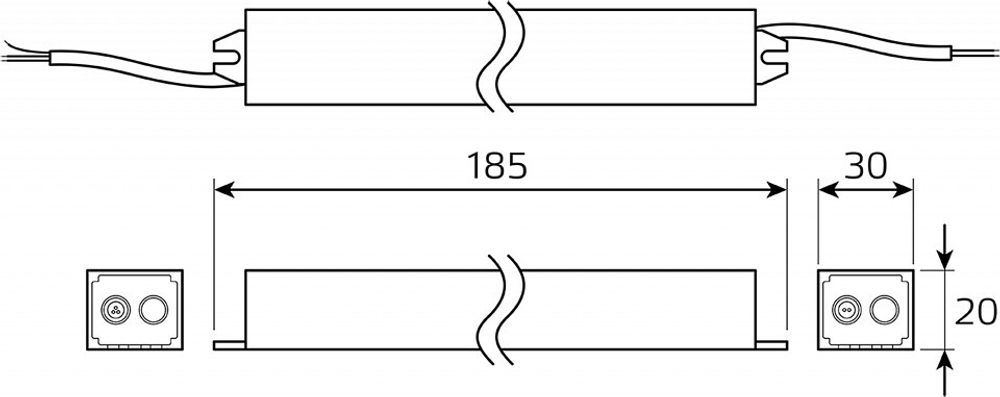 Блок питания с проводом Gauss  BT521