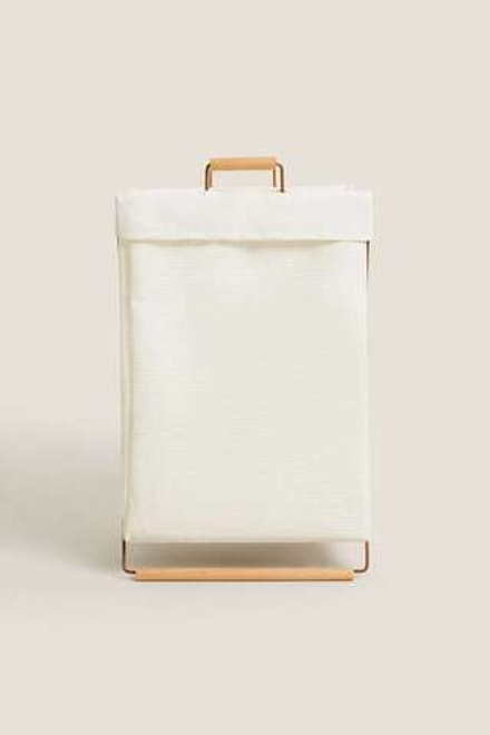 ZARA HOME СКЛАДНАЯ КОРЗИНА ДЛЯ БЕЛЬЯ, РАЗНОЦВЕТНЫЙ
