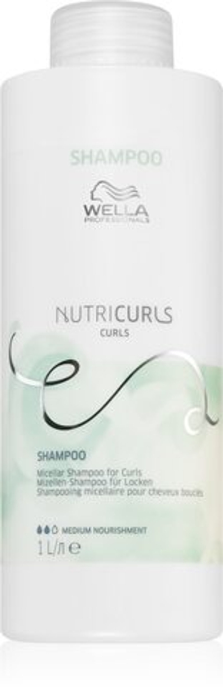 Wella Professionals Nutricurls Curls - мицеллярный шампунь для кудрявых волос /   1000  ml  / GTIN 3614228865661