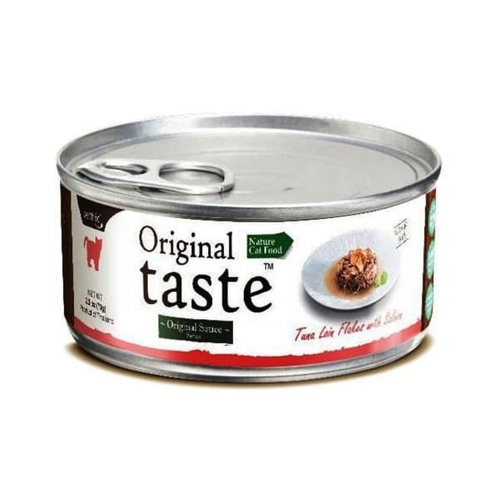 PETTRIC Original Taste 70г ТУНЕЦ С ЛОСОСЕМ В СОУСЕ