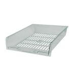 Лоток горизонт. inФОРМАТ серый пластик тониров.