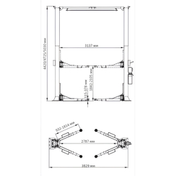 A255CHM (PEAK 212CH) Подъемник двухстоечный 5.5 т.