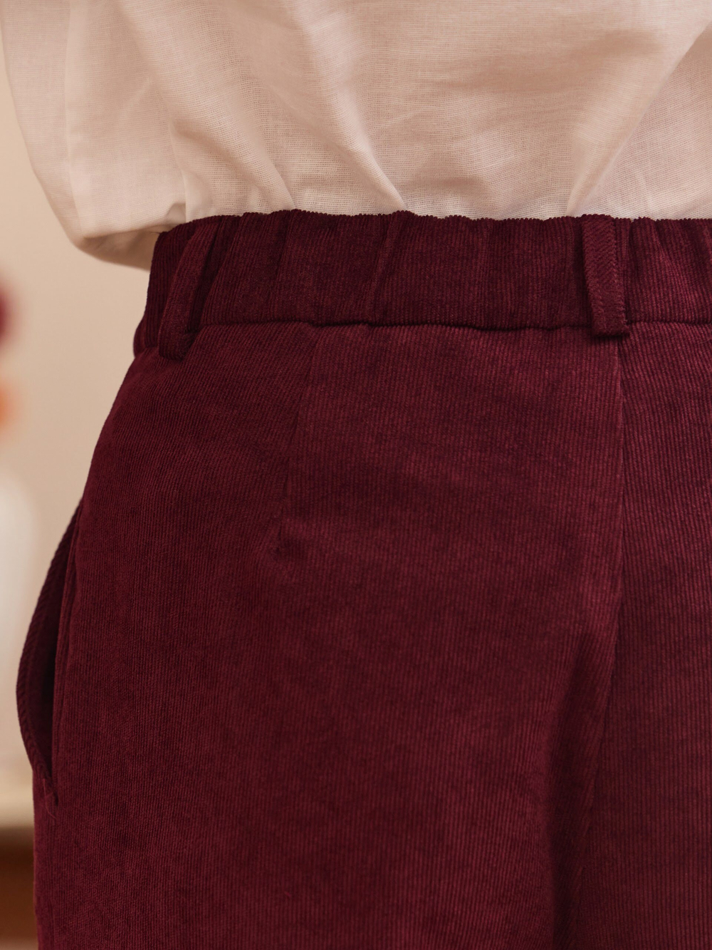 Брюки палаццо вельветовые