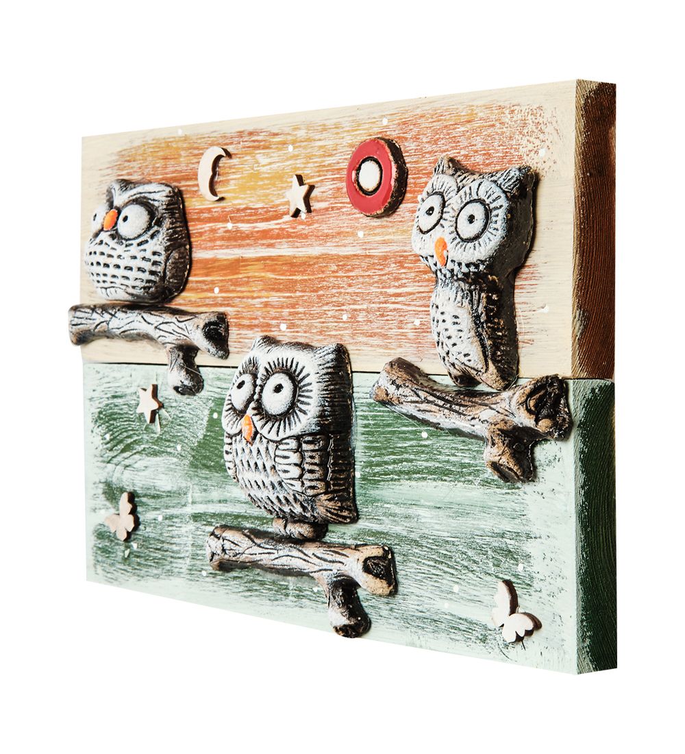 КоКо Шамель KK-729 Панно «Совы на ветке» шамот