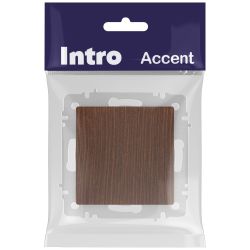 Кнопка Intro Accent 6-109-10 10А-250В IP20 СУ AL/CU венге | Intro