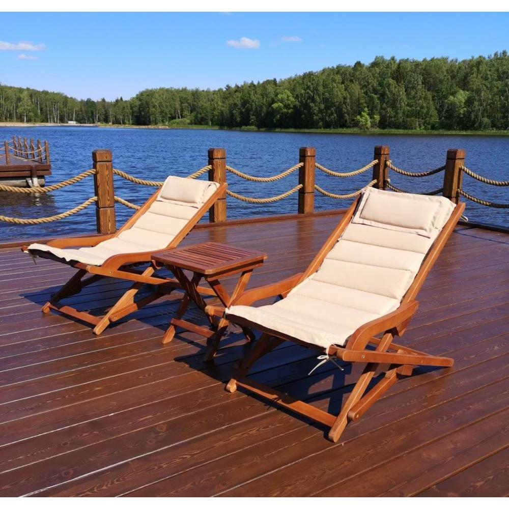 Комплект с креслами и столиком Afina AFM-709A-T133 Beige (2+1)