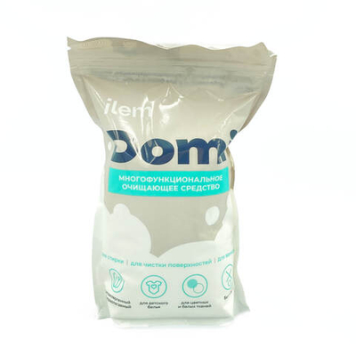 Многофункциональное очищающее средство DOMI ПЕРКАРБОНАТ (кислород.пятновыводитель) для стирки и чистки поверхностей 1000 гр