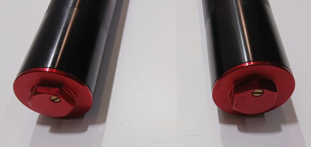 Амортизатор L=855 передний с защитой d48x51 (перья, компл.) Мотоцикл Kugoo JL300