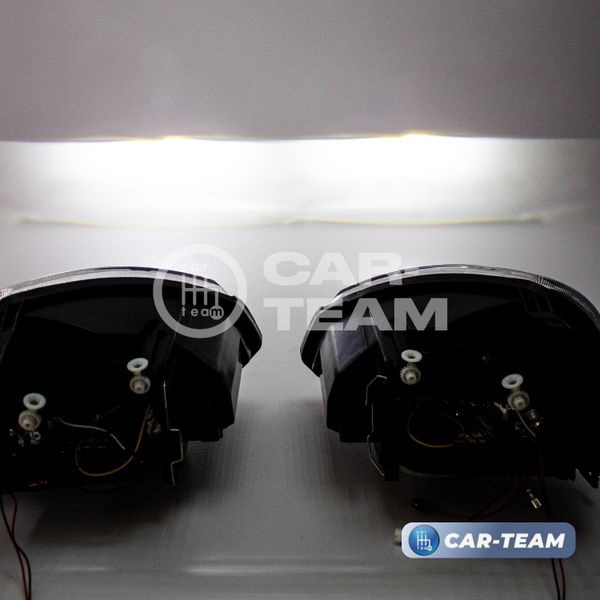 Фары Лада Приора передние с 2-мя Bi LED модулями, хром маска