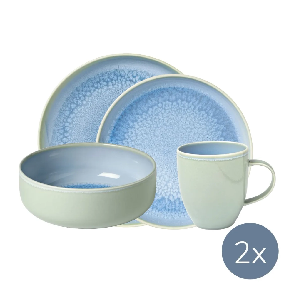 Like. by Villeroy&Boch Стартовый набор «Черника ручной работы» для 2 человек. 19-5169-2610 + 19-5169-2640 + 19-5169-9651 + 19-5169-1900