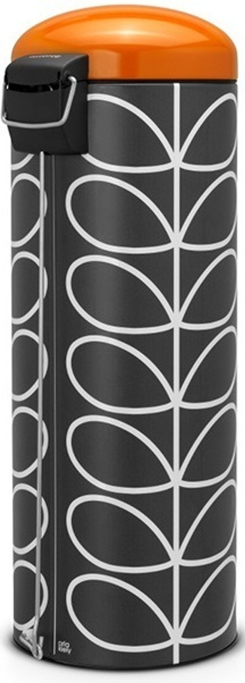 Ведро Brabantia Orla Kiely 20л темный графит сзади