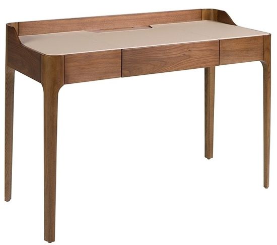Письменный стол 7147/DE20041 ореховый с верхом из экокожи Испания 