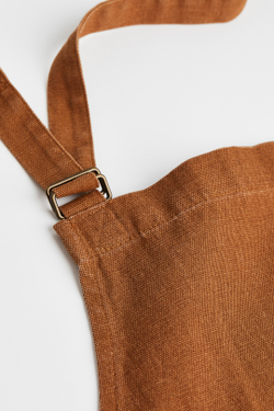 H&M HOME Хлопковый кухонный фартук, коричневый