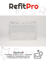 Верхняя панель с клавиатурой (топкейс) для ноутбука Lenovo Legion 5 Pro-16ACH6. раскладка - русская, без подсветки, белая (5CB1C93583), оригинал