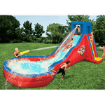 Коммерческий надувной водный батут с бассейном «Лазурная горка» 5*3*3 м