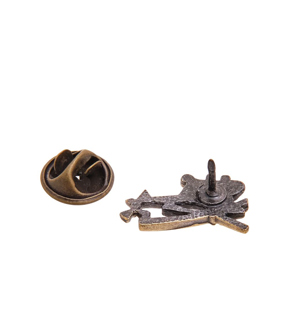 AM-3421 Брошь «Вертолет Ми-8» (латунь)