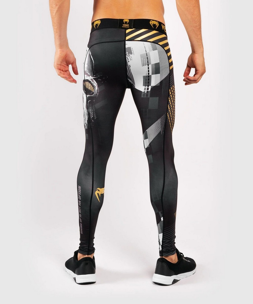 Компрессионные штаны Venum Skull Tights - Black