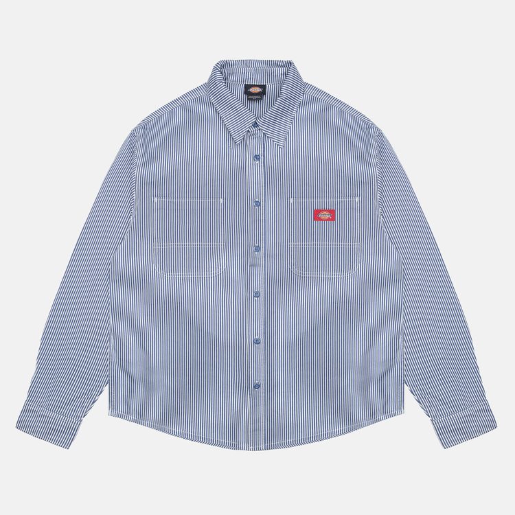 Рубашка мужская Dickies Hickory Long Sleeve Work Shirt 