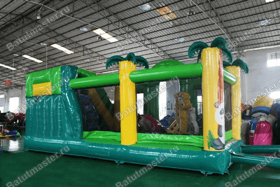 Надувной батут "Друзья-зверята"