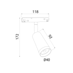 Трековый светодиодный светильник Elektrostandard Slim Magnetic 85507/01 a061301